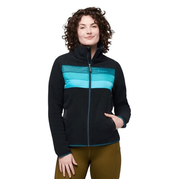 NWOT Cotopaxi Womens Blue Black and Teal Teca Fleece Full Zip Jacket Outdoorsy M - Picture 2 of 13